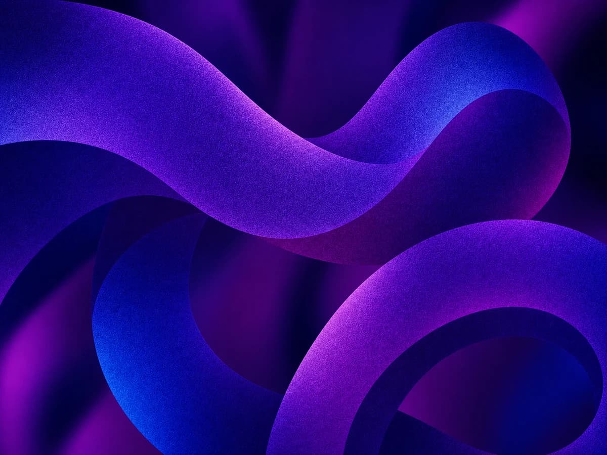 Cintas abstractas índigo y violeta formando capas protectoras